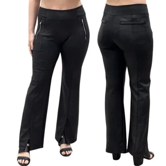 Athleta Sculptek Delancey Gleam High Rise Straight Leg Pant in Black Size S - Picture 10 of 10